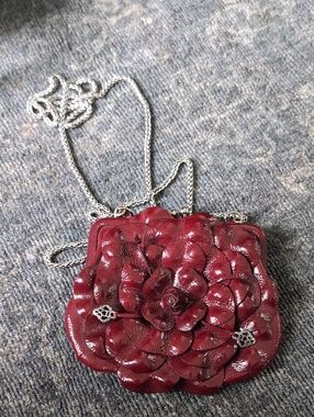 Brighton Roselie small Red crossbody bag